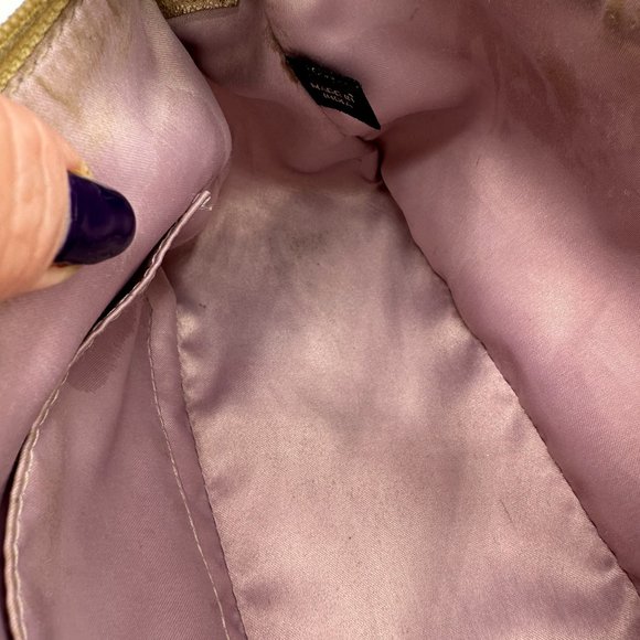 Coach Mini Tartan Plaid Lavender Signature Top Handle Pouch in EUC - Picture 12 of 15